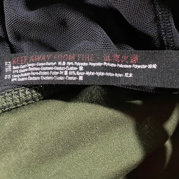 Free People Never Better Synergy Bra Womens Medium NO PADS Olive Green Yoga Gym - Picture 8 of 8